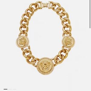 Versace Gold Medallion Necklace